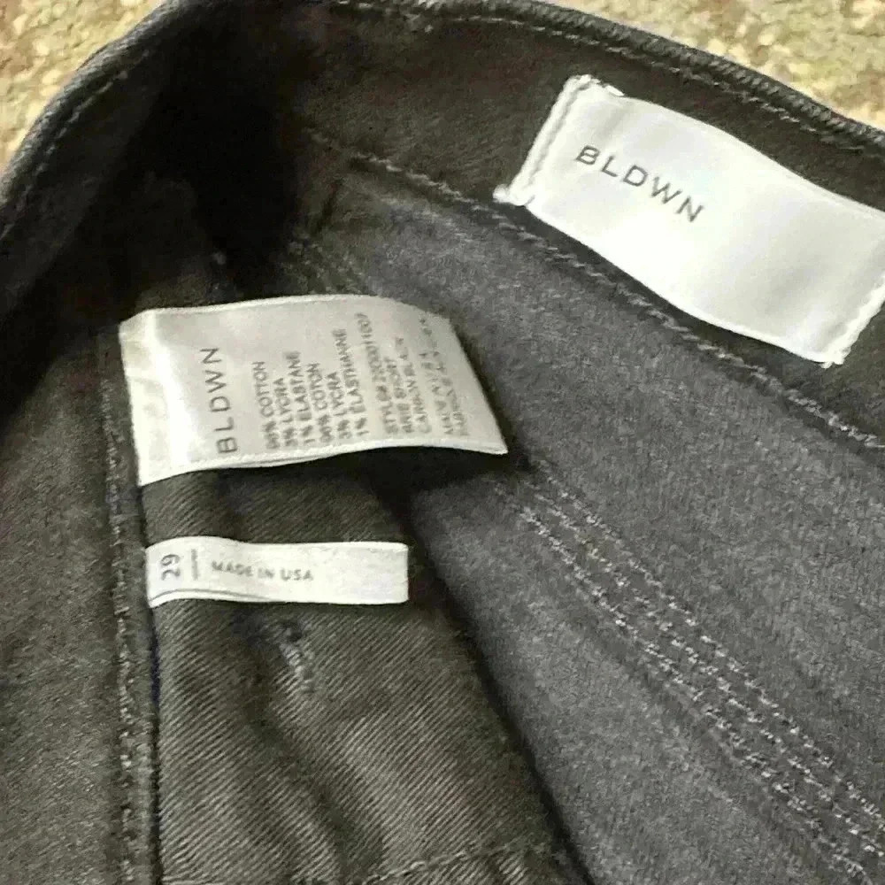 BLDWN Black Denim Brie Short Size 29 - Picture 6 of 8
